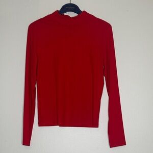 Versona Vibrant Red Long Sleeve Top